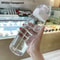 Leakproof Sports Water Bottle Transparent Drinking Bottle Portable Frosted Gym Travel Bottle 6