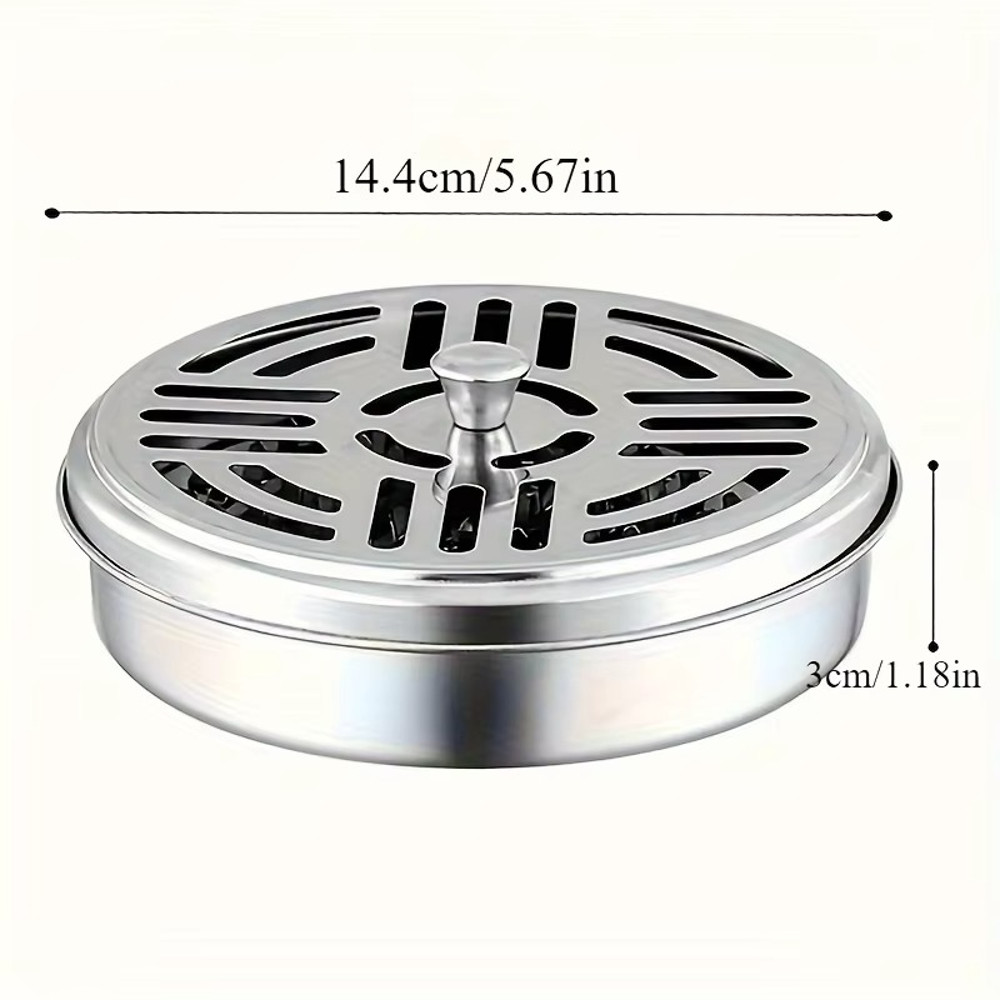 Slow Burn Citronella Mosquito Coil Set Fireproof Holder And Ash Catcher For Indoor And Outdoor Use 4