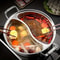 Stainless Steel Dual Flavor Hot Pot Mandarin Duck Pot Thickened Design For Home Cooking 0