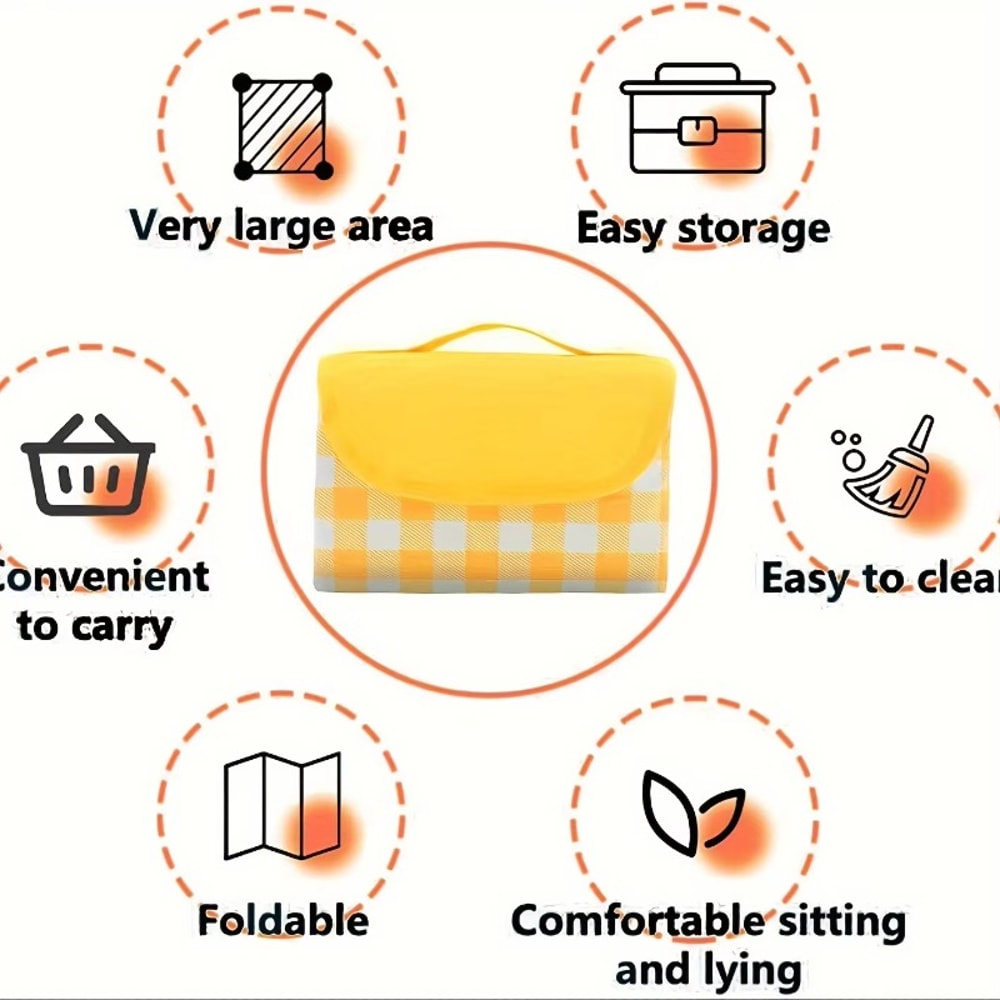 Extra Large Picnic Blanket Waterproof Foldable SandResistant Beach Mat For Camping And Outdoor Adv 1