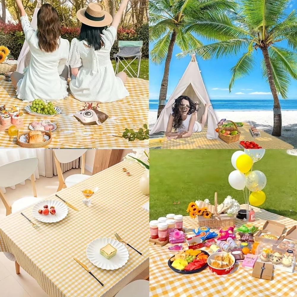 Extra Large Picnic Blanket Waterproof Foldable SandResistant Beach Mat For Camping And Outdoor Adv 3