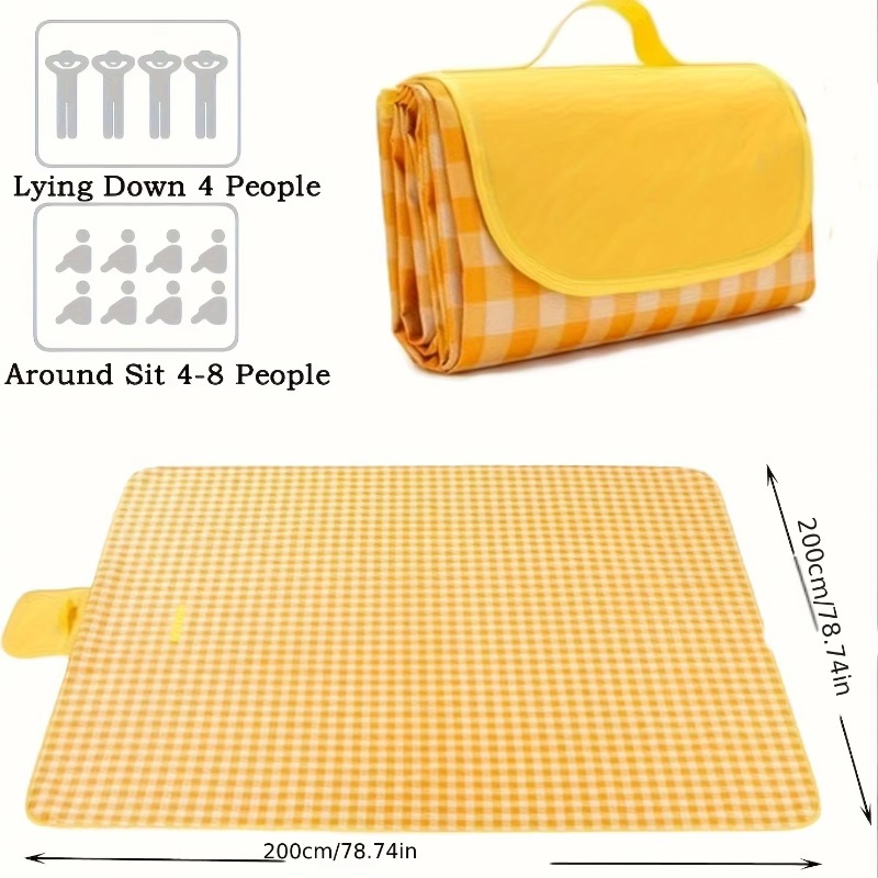 Extra Large Picnic Blanket Waterproof Foldable SandResistant Beach Mat For Camping And Outdoor Adv 4
