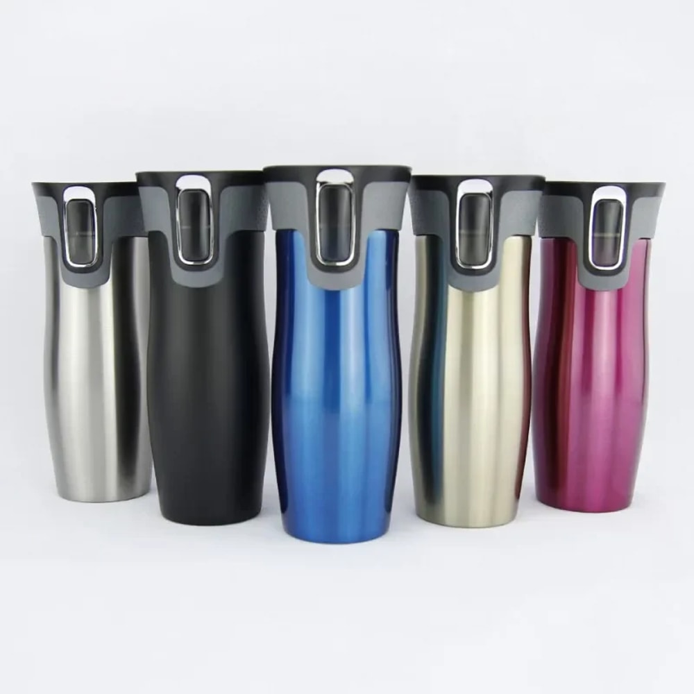 Vacuum Flask Thermoses With Easy Clean Lid 20Oz Onetouch Water West Loop Insulated Stainless Steel 6