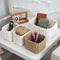 3pcs Handmade Straw Woven Soft Round Paper Rope Storage Basket For Organizing Decorative Storage Bi 4