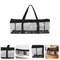 Clear Organizer Case Portable Media Collection Folder Dual Zipper Closure With Carry Handles 1