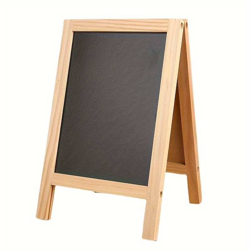 Wooden Frame Double Sided Chalkboard Tabletop Menu Board Wedding Message Sign Party Supplies 0