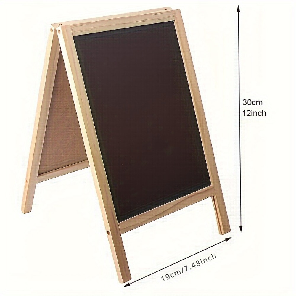 Wooden Frame Double Sided Chalkboard Tabletop Menu Board Wedding Message Sign Party Supplies 1