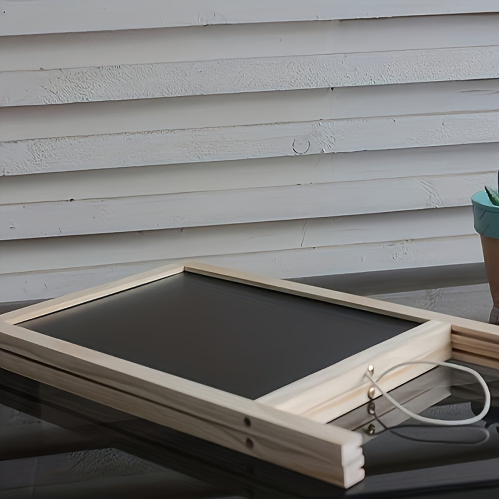 Wooden Frame Double Sided Chalkboard Tabletop Menu Board Wedding Message Sign Party Supplies 3