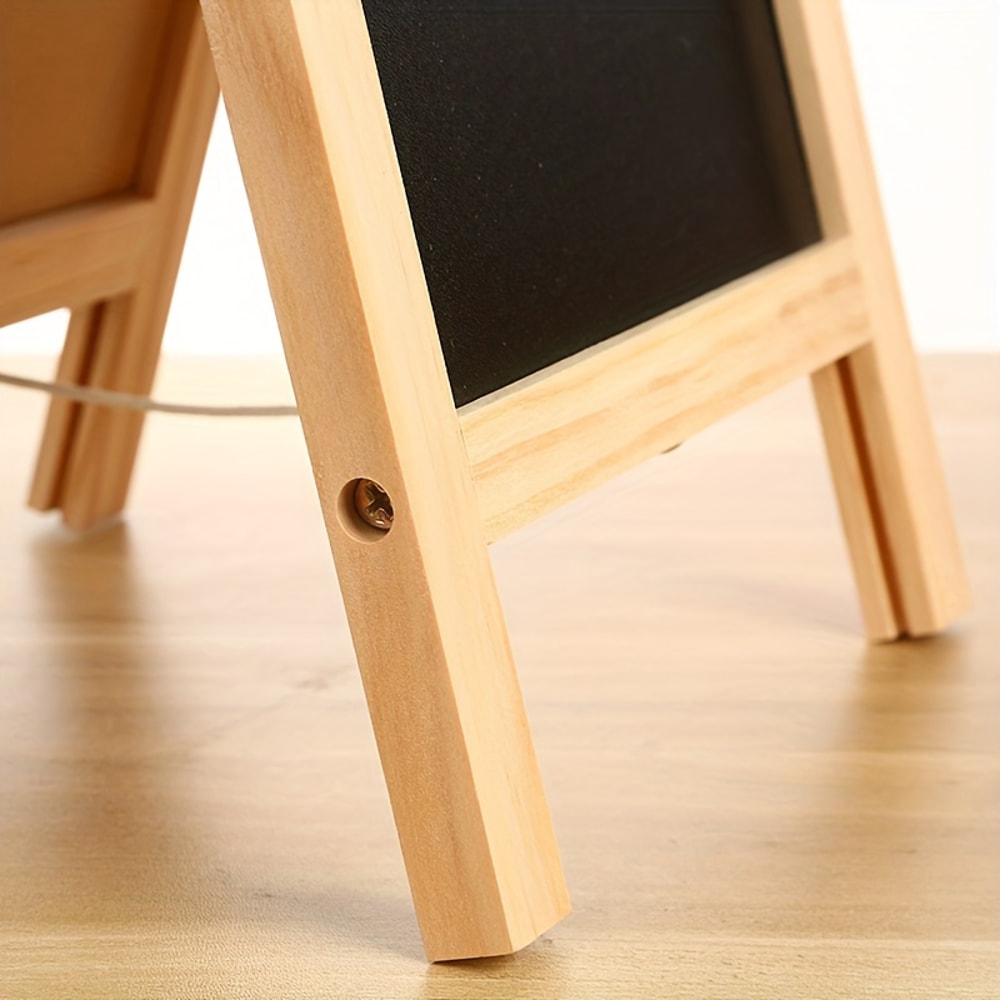Wooden Frame Double Sided Chalkboard Tabletop Menu Board Wedding Message Sign Party Supplies 4