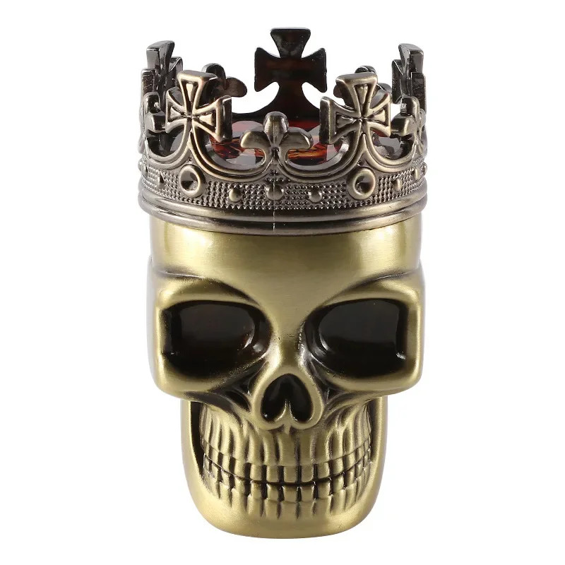 Skull Mode Herb Grinder Pipe – Tobacco Smoking Pipe, Gift Idea for Hookah Lovers