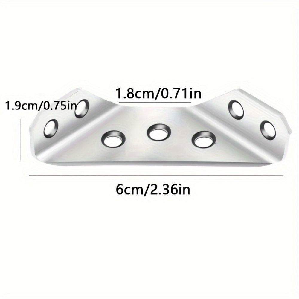 Angle Code Degrees Fixed Bracket for Furniture, Stainless Steel Connectors