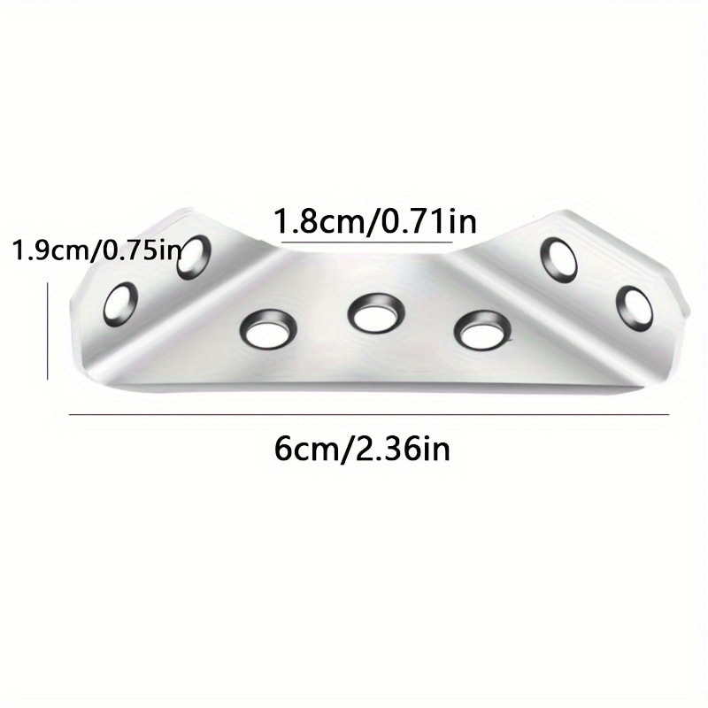 Angle Code Degrees Fixed Bracket for Furniture, Stainless Steel Connectors