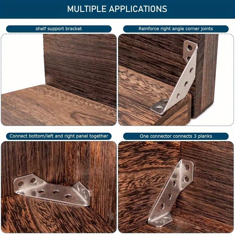 Angle Code Degrees Fixed Bracket for Furniture, Stainless Steel Connectors
