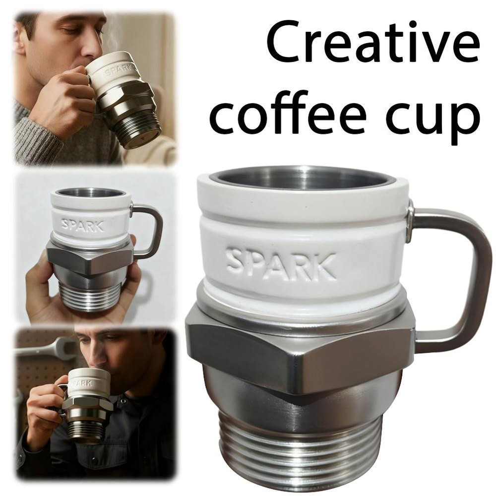 Unique Spark Plug Coffee Mug Resin Car Enthusiast Cup Gift For Mechanics 0