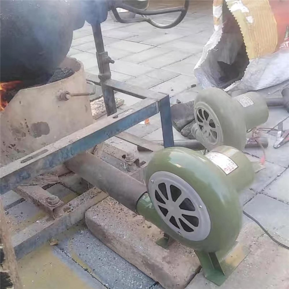 BBQ Fan Electric Blower Mini Blacksmith Forges Blower With Speed Adapter Adjustable Air Speed 2