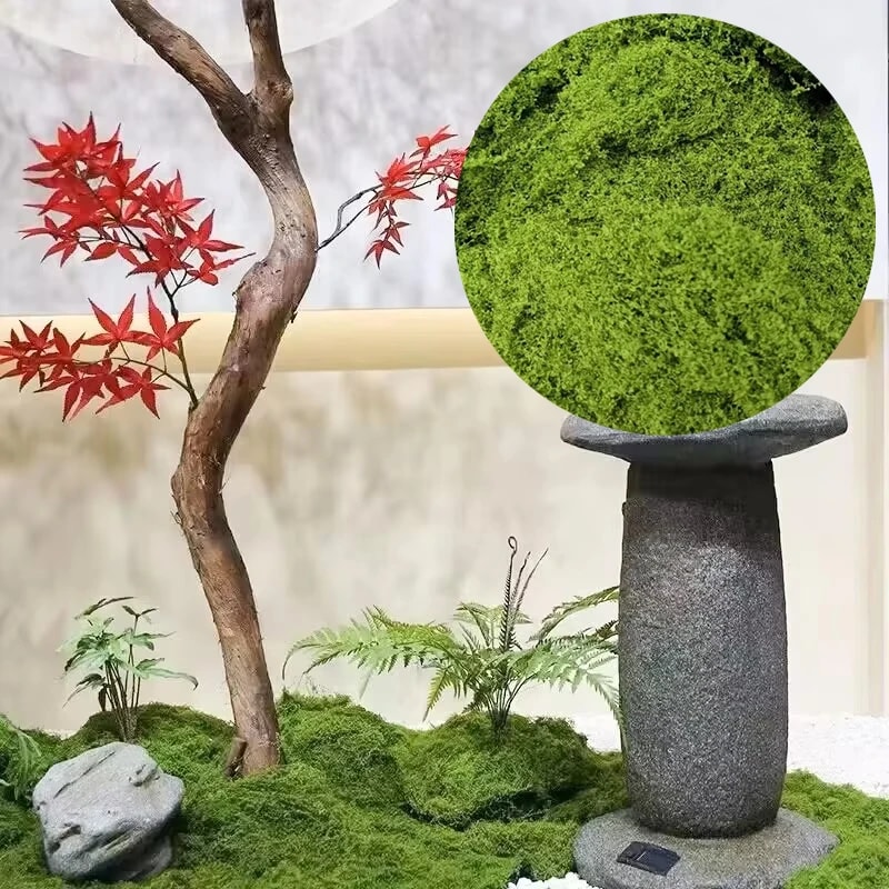 Fake Moss Artificial Green Moss For Potted Plants Fairy Garden Accessories Home Garden Lawn Floor O 3