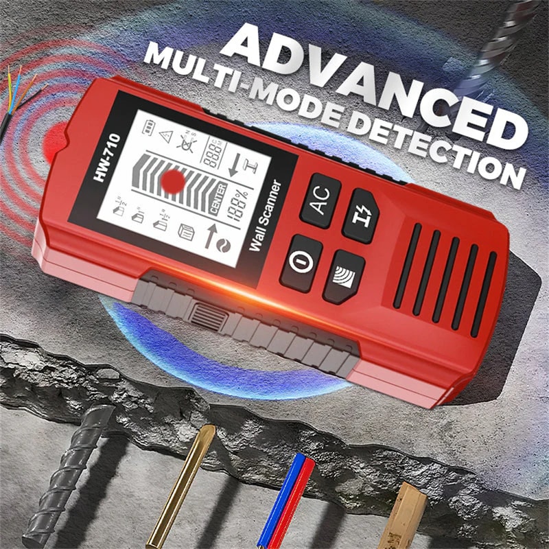 HW710 Multifunctional Metal Wood Detection Function Wall Detector For AC Metal Wood Detect Ceilings 3