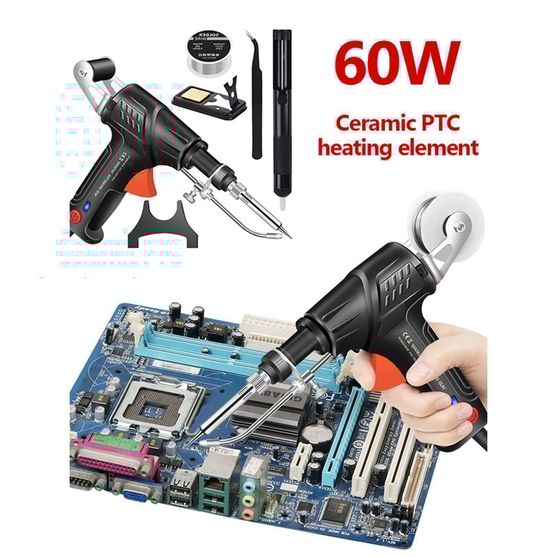 Internally Heated Welding Tools Soldering Iron Gun Set 3