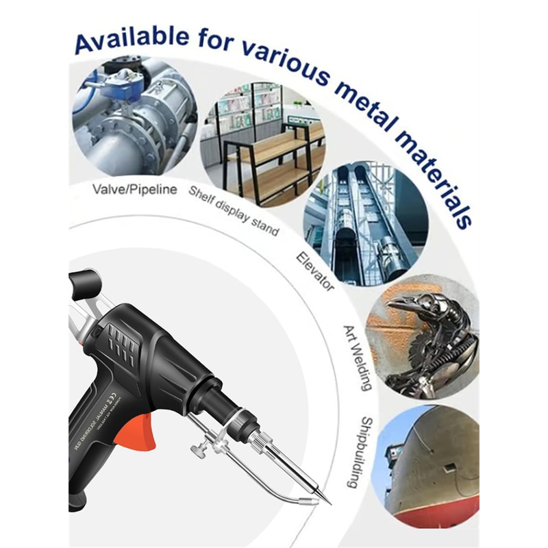 Internally Heated Welding Tools Soldering Iron Gun Set 4