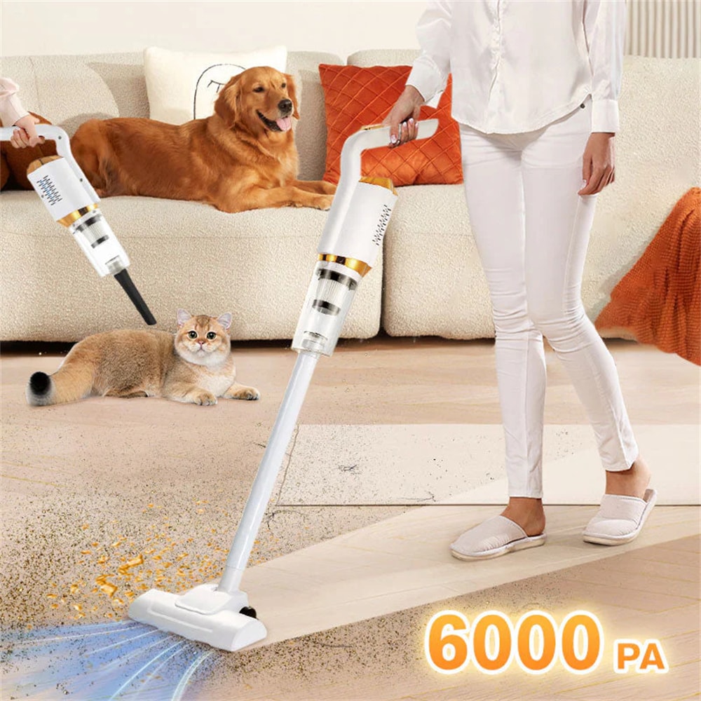 High-Power Rechargeable Cordless Vacuum Cleaner for Household & Car – Dry Wet Dual-Use Portable Sweeper