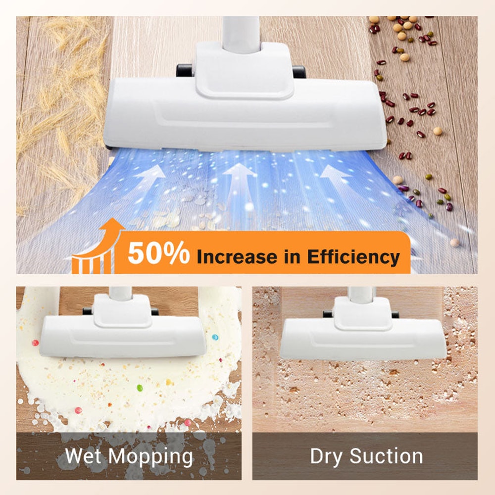 High-Power Rechargeable Cordless Vacuum Cleaner for Household & Car – Dry Wet Dual-Use Portable Sweeper