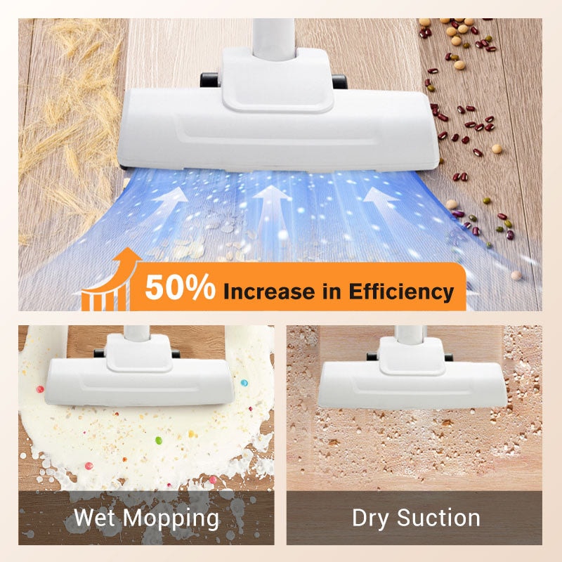 High-Power Rechargeable Cordless Vacuum Cleaner for Household & Car – Dry Wet Dual-Use Portable Sweeper