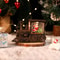 Luminous Christmas Gift Train Crystal Ball Box Ornament For Christmas Eve 8