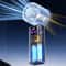 HighSpeed Handheld Electric Fan Mini USB Portable Rechargeable Fan Outdoor Small Fan With Speed Ad 0