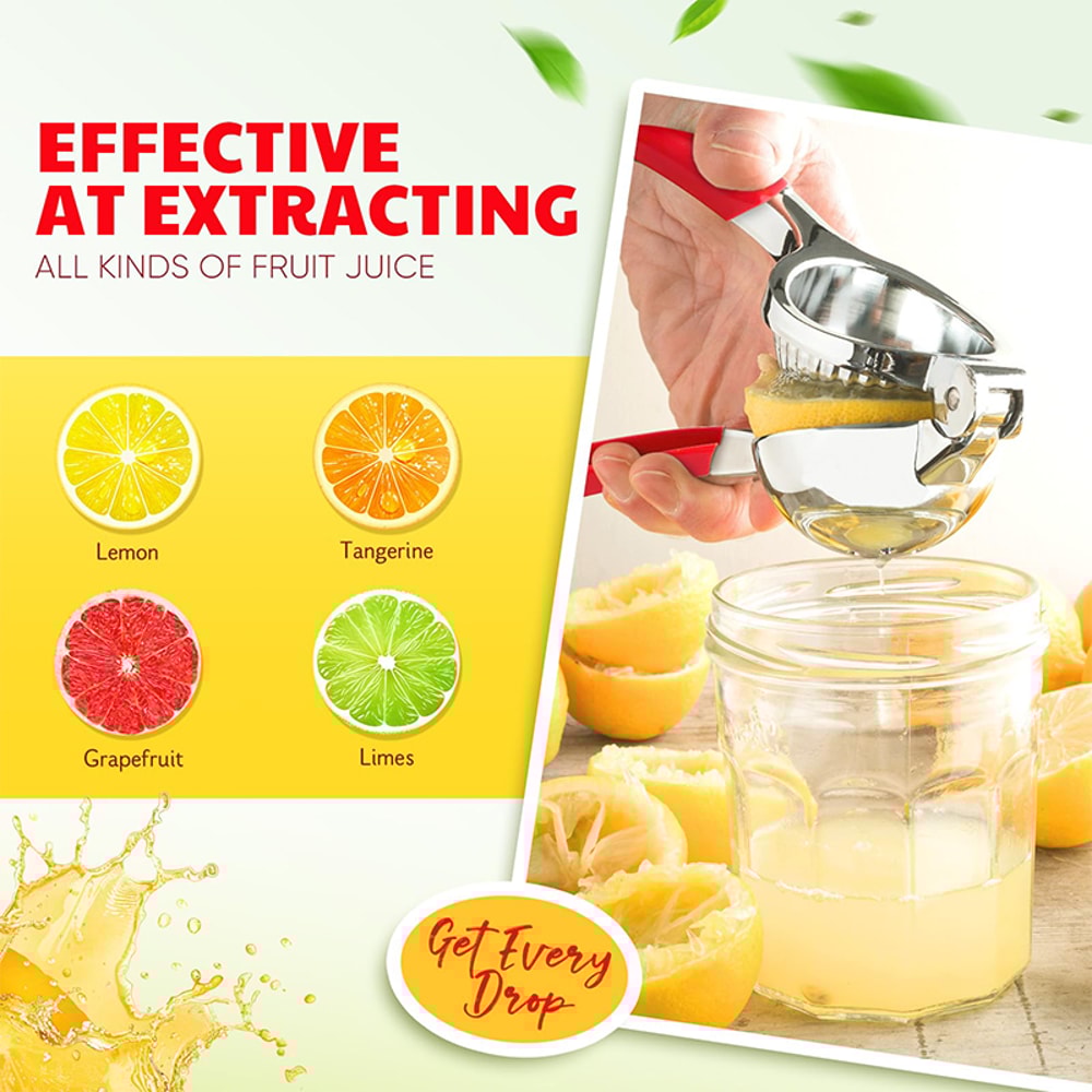 Hand Press Citrus Squeezer ExtraLarge Size Lemon Squeezer Heavy Duty Manual Stainless Steel Juicer 2