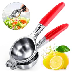 hand press citrus squeezer, extra-large size lemon squeezer, heavy duty manual stainless steel juicer