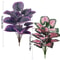 Faux Bonsai Artificial Caladium Plants Purple Pink Leaf Floor Decor For Home And Office 4