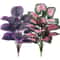 Faux Bonsai Artificial Caladium Plants Purple Pink Leaf Floor Decor For Home And Office 8