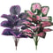 Faux Bonsai Artificial Caladium Plants Purple Pink Leaf Floor Decor For Home And Office 8
