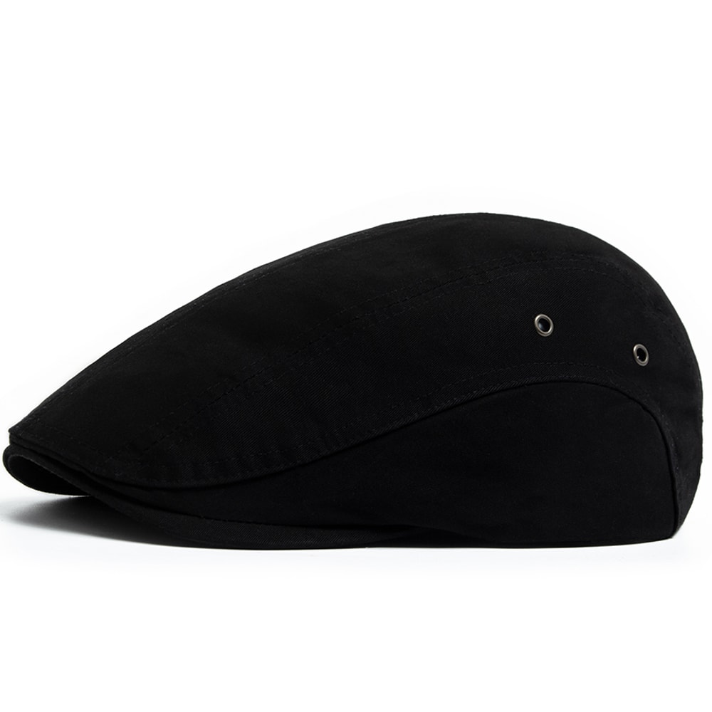 Elastic Head Circum Newsboy Cap Cotton Cloth Flat Beret For Men And Women 2
