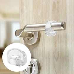 door stopper silicone gel handle buffer, transparent door knob bumper, furniture protector pad