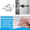 Door Stopper Silicone Gel Handle Buffer Transparent Door Knob Bumper Furniture Protector Pad 4