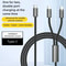 Charging Cable Dual Type C Cable For Fast Charging And Data Sync PD USB Splitter 0