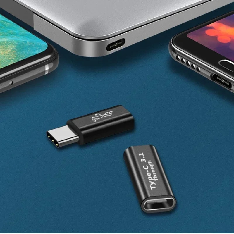 USB C Type Elbow Adapter Converter Data Sync And Charge Extension USB C Male To Female Connector 9