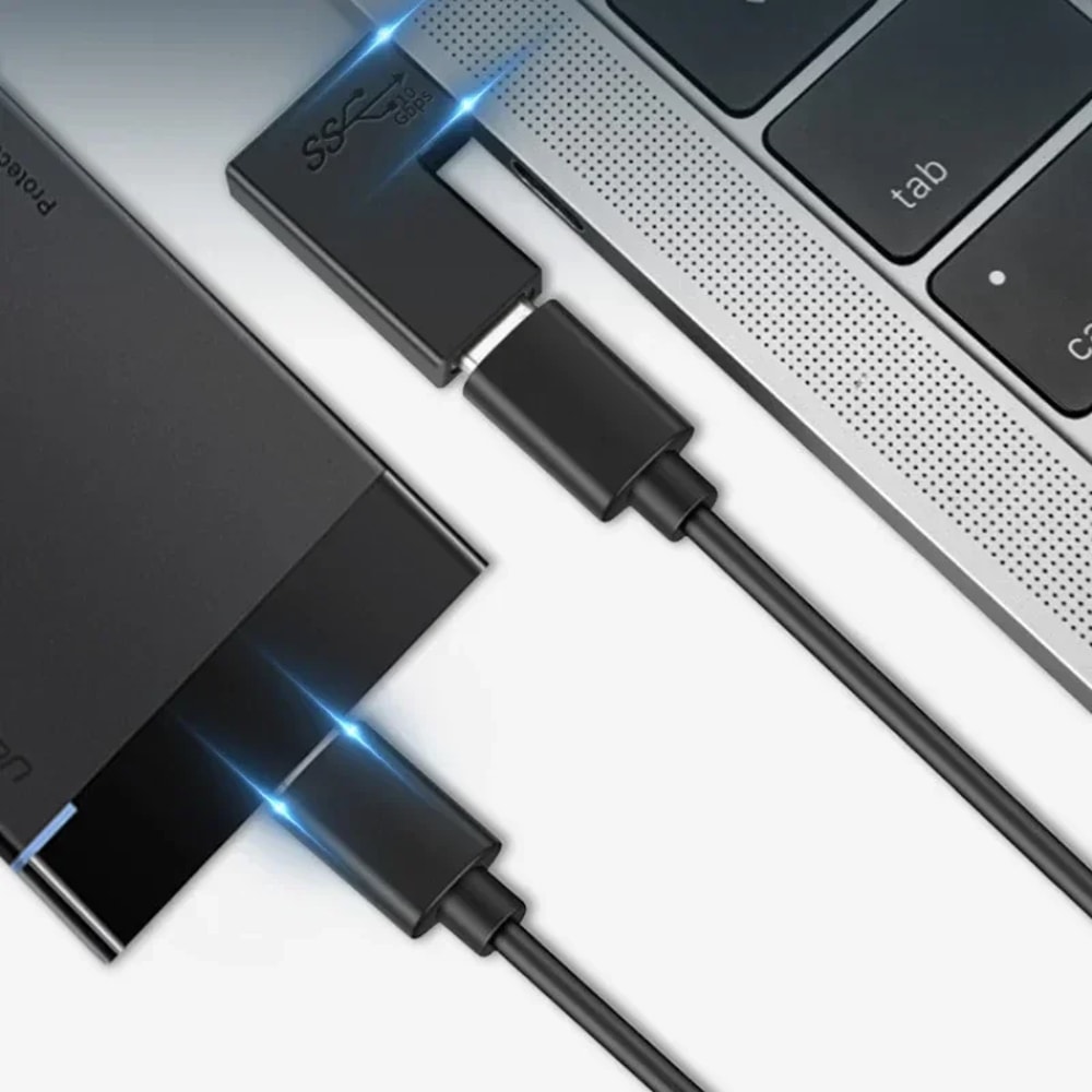 USB C Type Elbow Adapter Converter Data Sync And Charge Extension USB C Male To Female Connector 10