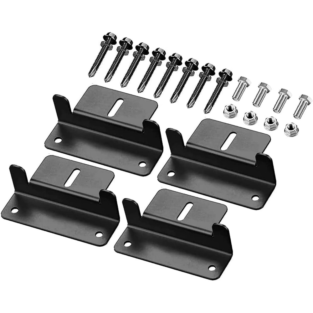 PV Panel Roof Solar Mounting Kit Aluminum Brackets For Car Boat RV Yacht Installation 1