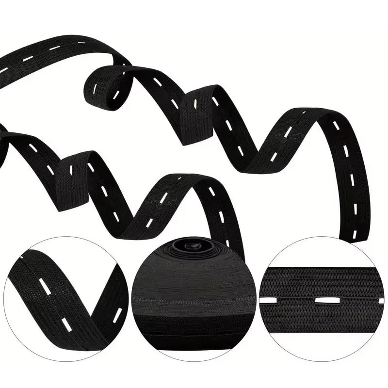 Braided Elastic Stretch Belt 5M Button Hole Elastic Belt DIY Sewing Clothing Accessories 1