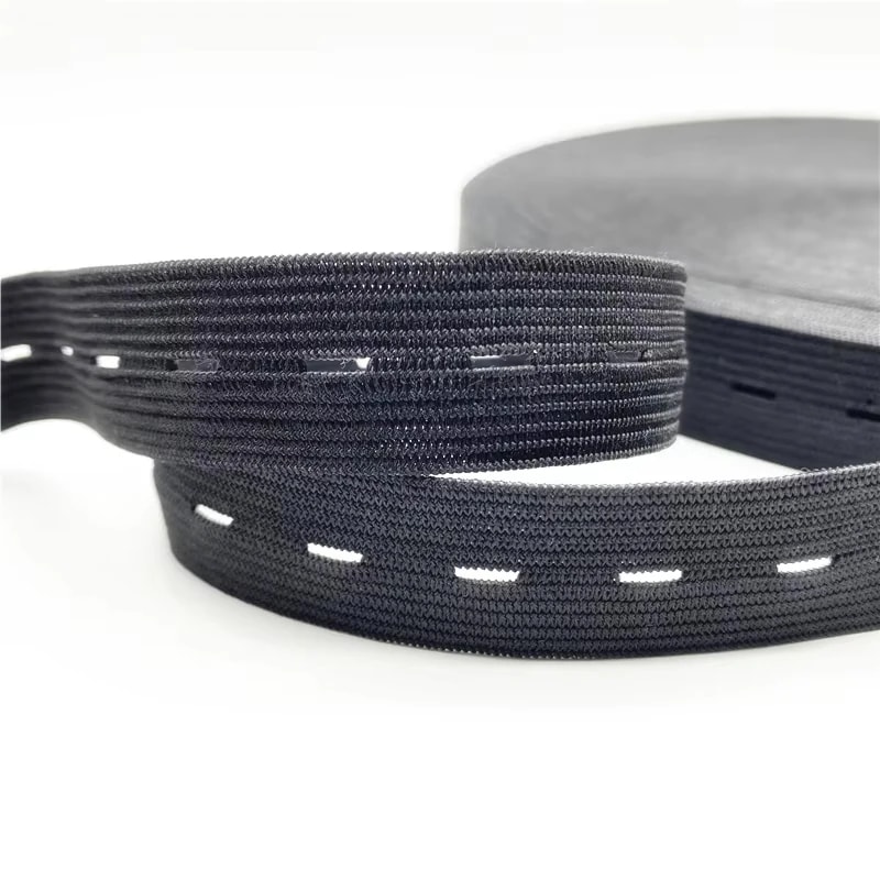 Braided Elastic Stretch Belt 5M Button Hole Elastic Belt DIY Sewing Clothing Accessories 5