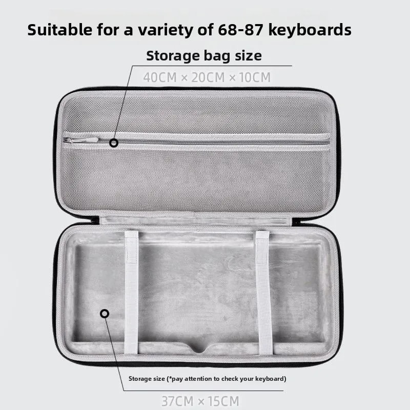 Portable EVA Hard Case Antifall Mechanical Keyboard Case Thickened Storage Bag 6