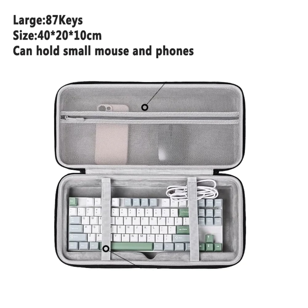 Portable EVA Hard Case Antifall Mechanical Keyboard Case Thickened Storage Bag 1