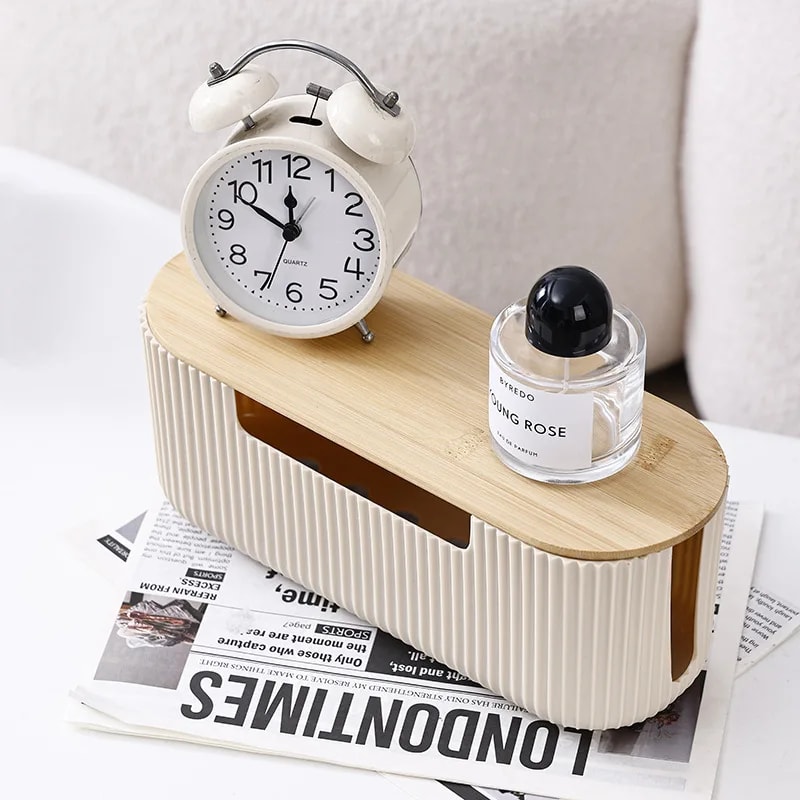 Desktop Cable Organizer Box Power Strip Storage Box Home Wire Management Cable Organizer 5