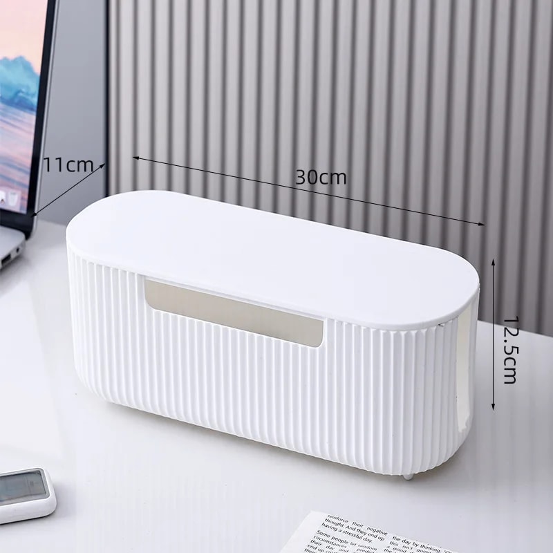 Desktop Cable Organizer Box Power Strip Storage Box Home Wire Management Cable Organizer 1