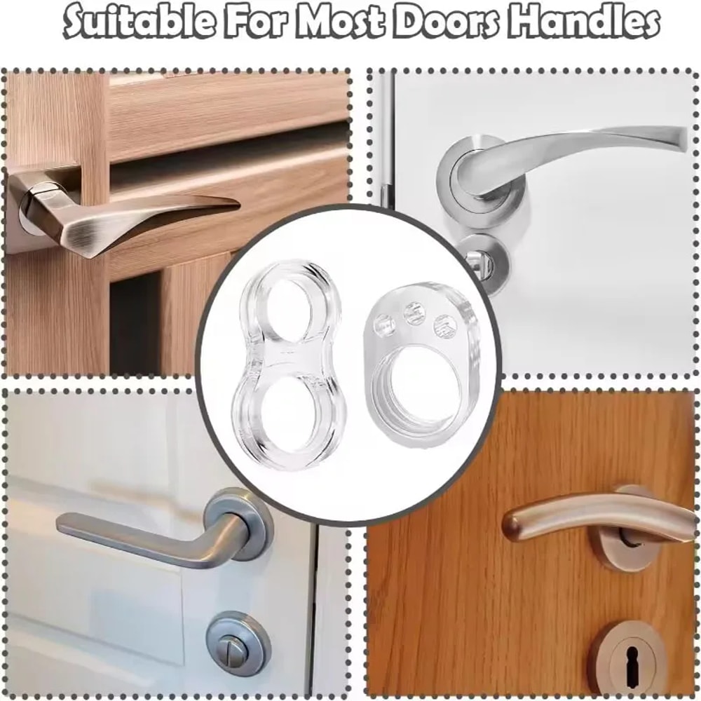 Silicone Door Stops Doorknob Bumper Crash Pads Wall Protection Handle Buffer Furniture Protector 4