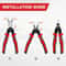 Multi-tool Pliers Set, Crimping Pliers, Wire Stripper, Quick Change Plier Head Set, Wire Cutters, Cable Cutter