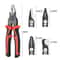 Multi-tool Pliers Set, Crimping Pliers, Wire Stripper, Quick Change Plier Head Set, Wire Cutters, Cable Cutter