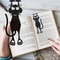Kawaii Black Cat Bookmarks Plastic Animal Bookmark For Creative Stationery Gifts 1